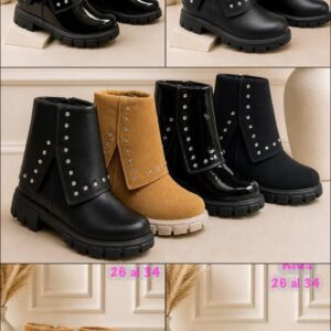 Botines de Moda Infantil Sparkle Elegance